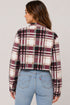 Ladies Collar Checked Jacket