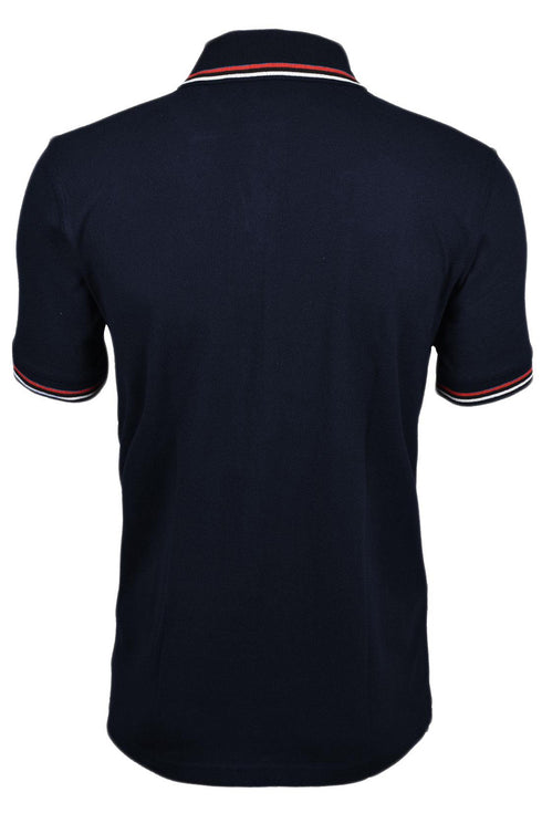 4 Pack Mens Tipping Plain Pique Polo Collar Shirt - Set 3