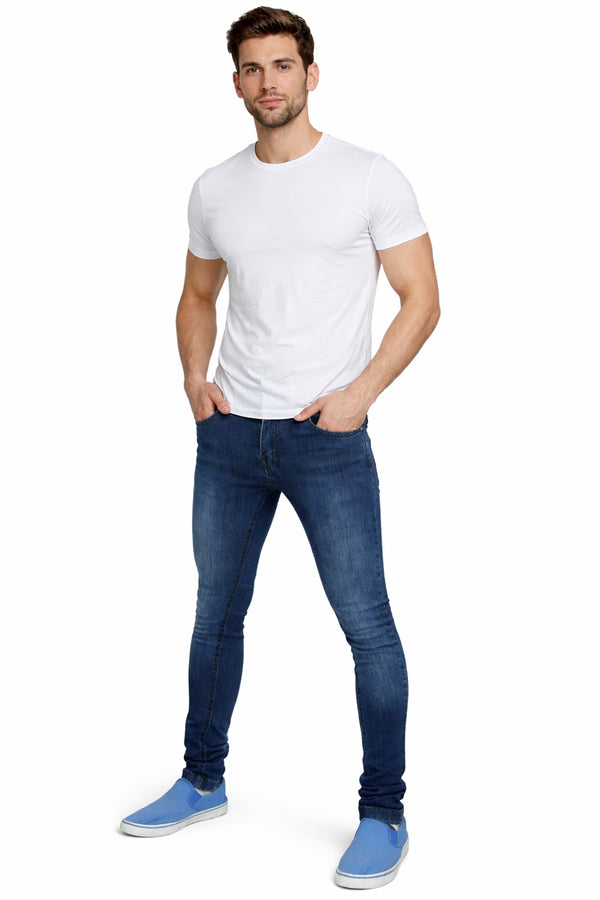 Men Stretch Skinny Straight Jeans