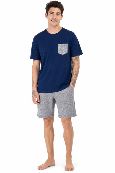 5 Pack Brave Soul Men’s Casual Lounge-wear Short Set - From £3.99 Per Unit