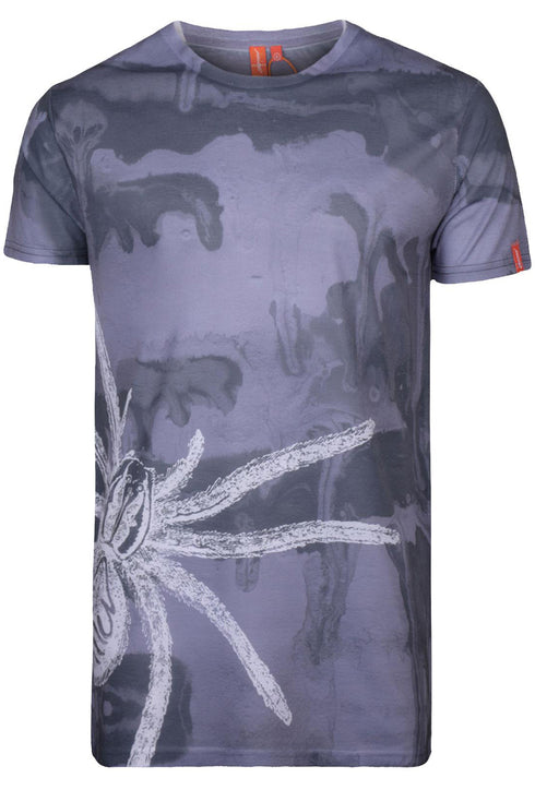 Mens Polyester Printed Longline T-Shirt