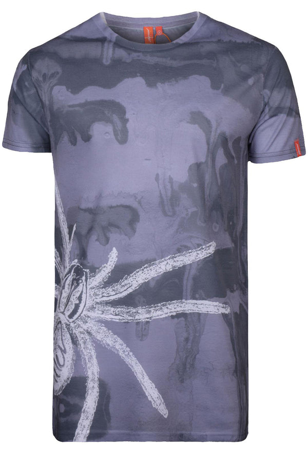 Mens Polyester Printed Longline T-Shirt