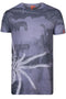 Mens Polyester Printed Longline T-Shirt
