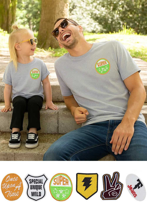 Iron Cotton Badges - Pack of 6