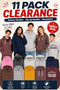 11 Pack Clearance Hoodie & Sweatshirt Bundle - From £2.72 Per Unit