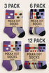 Women’s Colorful Polka Dot Socks – Fun Crew Socks Multipack (3, 6, 12 Pairs)