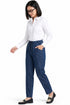 Women’s Blue Elastic Waist Jeans