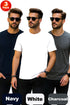 3 Pack Mens Plain Polycotton T-Shirts