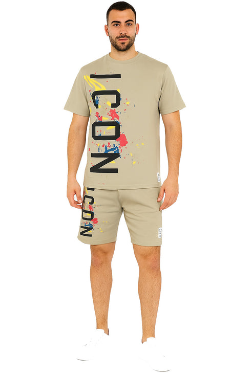 Men's Sports T-Shirt and Shorts Set – Gym Workout Tracksuit