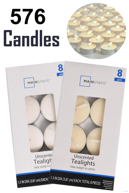 576 Wax Tea Light Candles