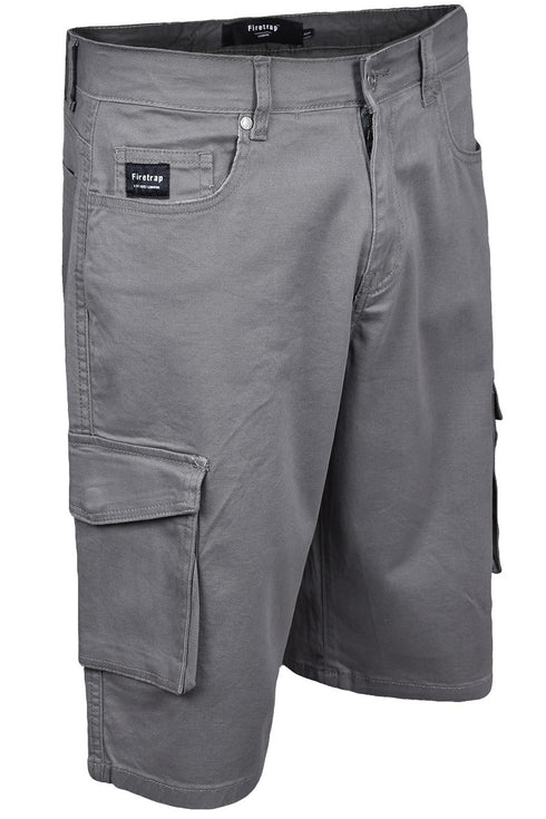 Firetrap Mens Classic Chino Cargo Shorts