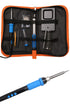 Soldering Iron Kit with Adjustable Temperature - 90W Electric Soldering Set with Tips, Desoldering Pump & Stand in Carry Case