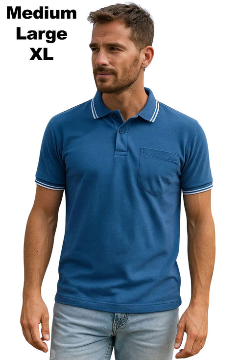 45 Pack Men’s Polo Shirts Clearance Lot - From £1.99 Per Unit