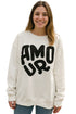 Womens Oversized Printed Sweatshirt – Crewneck, Baggy Long Sleeve Jumper