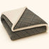 Plaid Sherpa Fleece Blanket | Reversible Sofa & Bed Throw