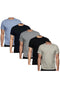 5 Pack Mens Plain Polycotton T-shirt