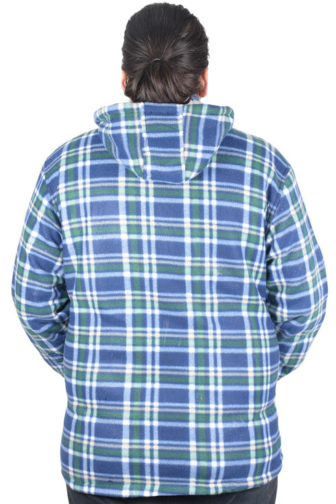 Mens Sherpa Fur Lined Hoodie