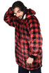 Blanket Oversized Hoodie Small Check