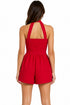 Women’s Red Sleeveless Romper Playsuit