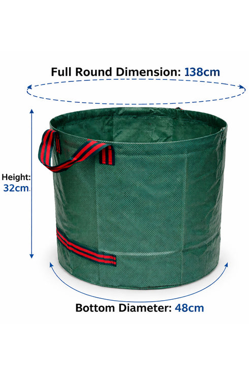 50L Pop Up Garden Waste Bag with Gloves – Collapsible Leaf Collector