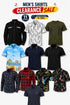11 Pack Men’s Shirts Clearance Sale | Assorted Styles S-3XL - From £4.54 Per Unit
