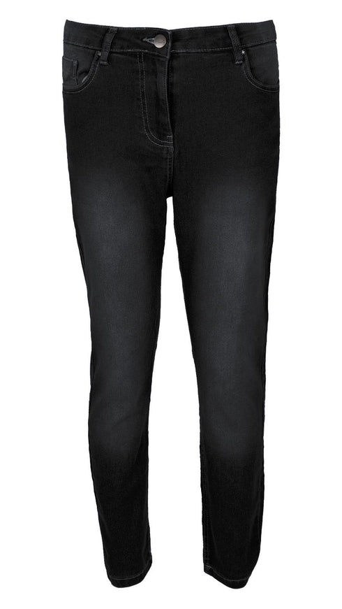 Womens Plain Denim Slim Fit Jeans - UK 6