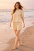 Women’s Polycotton Lounge-wear Set – 2 Piece T-Shirt & Shorts Co-Ord