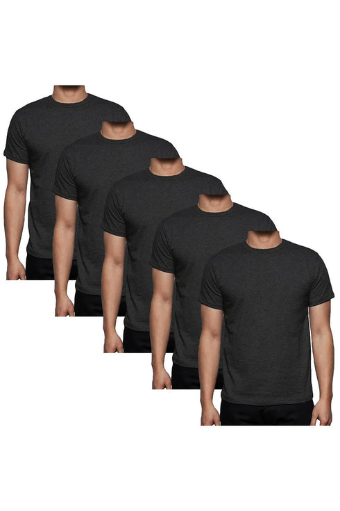 5 Pack Mens Plain Polycotton T-shirt