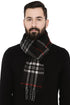 Classic Check Pattern Wool Muffler – Men and Women Knit Scarf