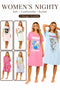 Women’s Soft Cartoon Nighty - Night Shirt