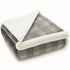 Plaid Sherpa Fleece Blanket | Reversible Sofa & Bed Throw