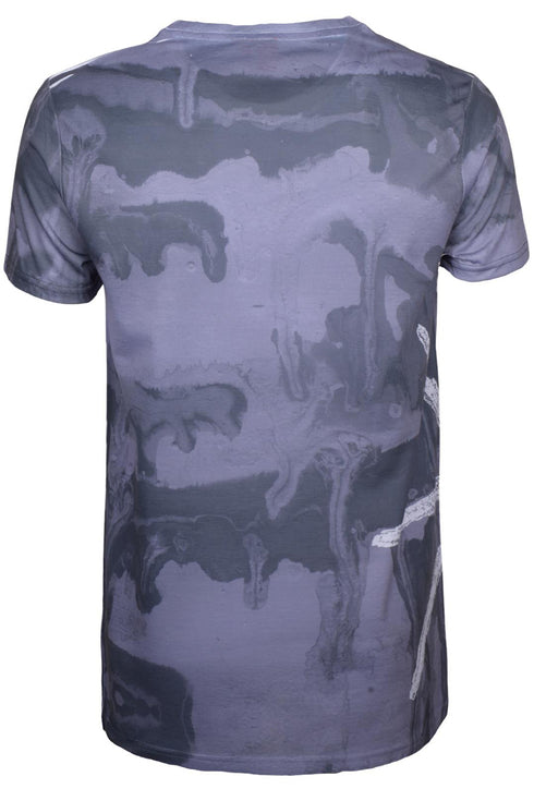 Mens Polyester Printed Longline T-Shirt