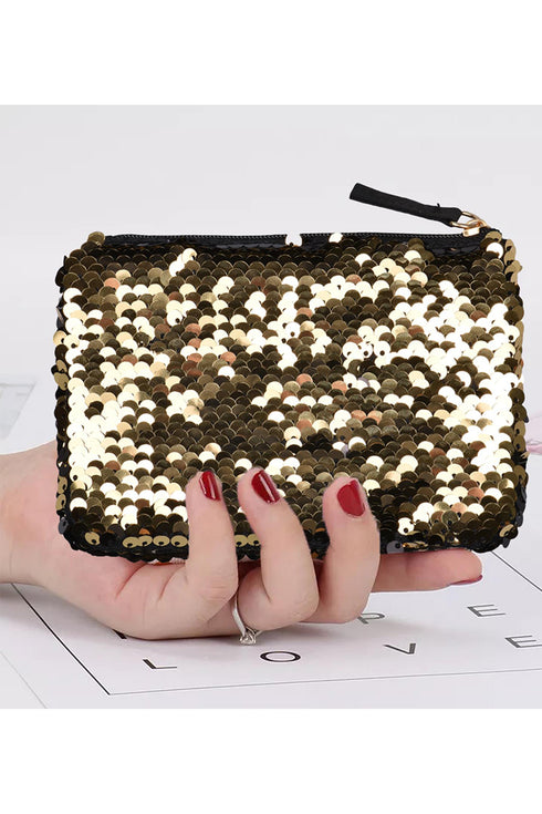 Sparkle Zipped Mini Purse