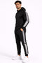 Men’s Slim Fit Side Stripe Tracksuit Set – Zip Hoodie & Joggers