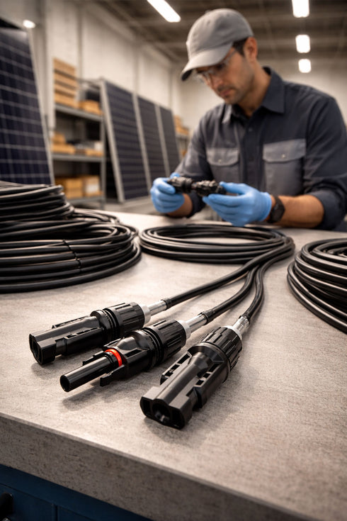 10 Pack Solar Panel Cable Connectors