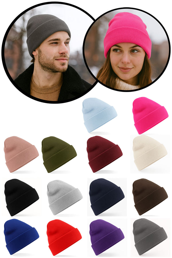 Unisex Knit Beanie Hat – Warm Winter Hat for Men & Women