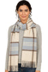 Women’s Checked Winter Scarf – Soft Tartan Blanket Wrap with Tassels