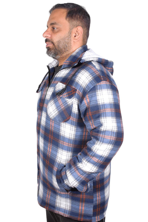 Mens Sherpa Fur Lined Hoodie