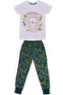 Girls Floral Print Short Sleeve Cotton T-Shirt Pyjama Set - 7 to 8 Years