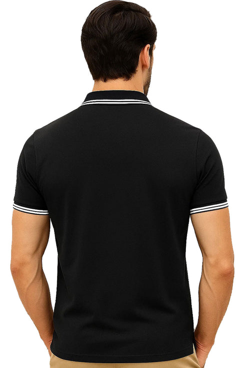 Men Polo Collar T-shirt with Pocket