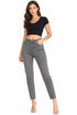 Women’s Grey High Waisted Slim Straight Jeans