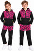 Kid's Printed Tracksuit Set, Hoodie and Joggers