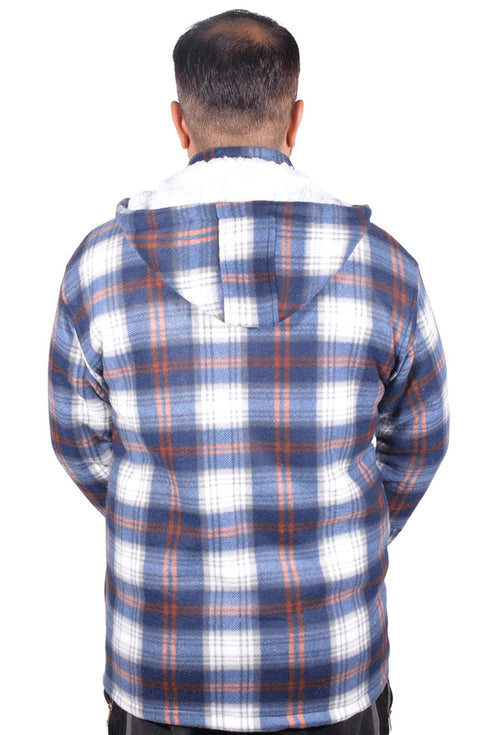 Mens Sherpa Fur Lined Hoodie