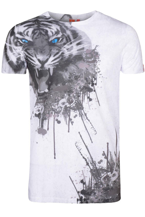 Mens Polyester Printed Longline T-Shirt