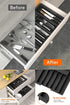 Expandable Cutlery Tray Organizer – Adjustable Plastic Kitchen Drawer Storage Box for Utensils