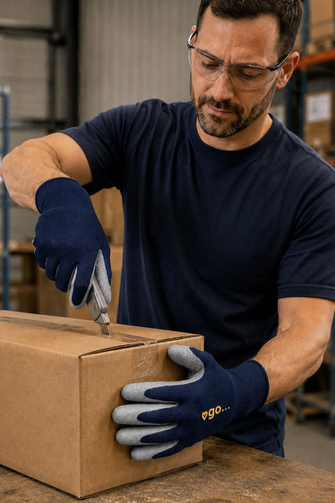 20 Pack Latex Coated Grip Gloves
