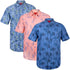3 Pack Mens Hawaiian Summer Shirts