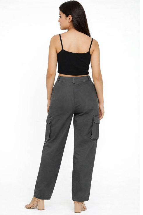Girls Cargo Combat Trousers