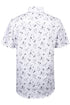 Mens White Boat Print Hawaiian Shirt