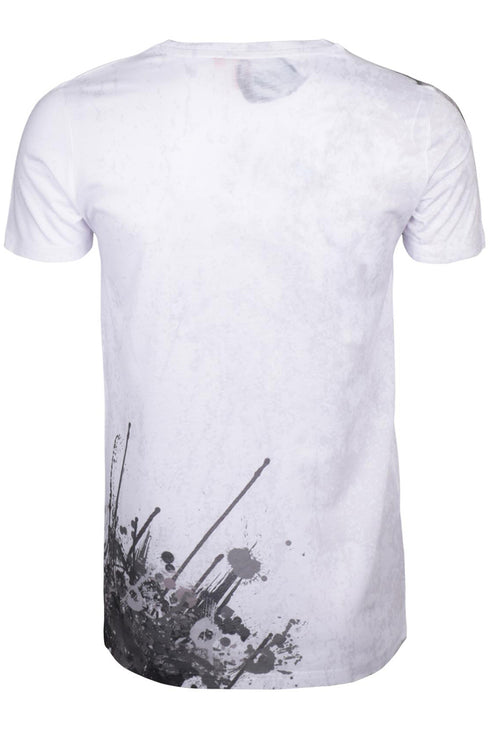Mens Polyester Printed Longline T-Shirt